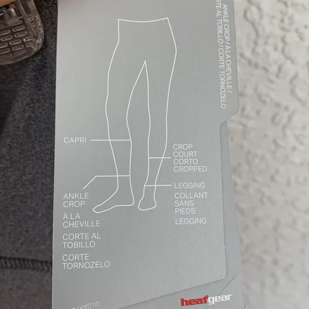UNDER ARMOR COMPRESSION MASH ANKLE CROP LEGGINS size L